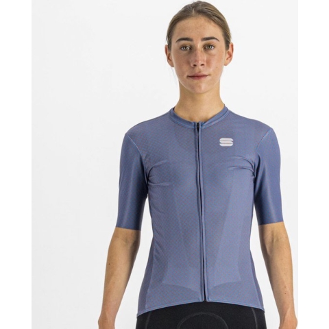 Sportful CHECKMATE Fietsshirt Dames Berry Blue Mauve - Vrouwen - maat XL
