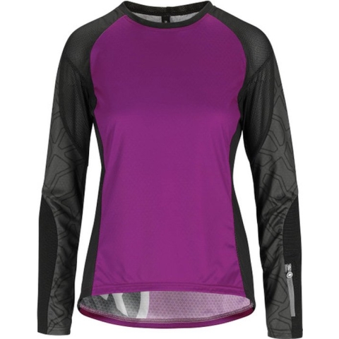assos Trail Longsleeve Jersey Dames, cactus purple Maat L
