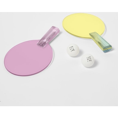 Sunnylife - Lucite Table Tennis Bats Aurora Set of 2
