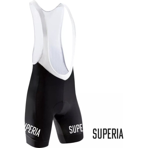 Retro Wielerbroek Solo Superia - REDTED - Zwart (S)