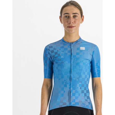 Sportful ROCKET Fietsshirt Dames Berry Blue Blue Sea - Vrouwen - maat XL