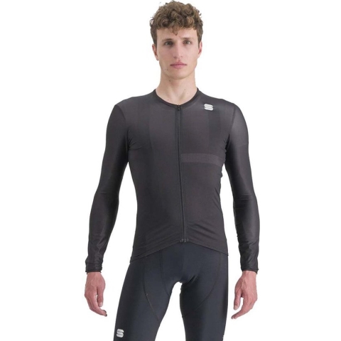 Sportful MATCHY Fietsshirt Lange Mouwen BLACK - Mannen - maat XL
