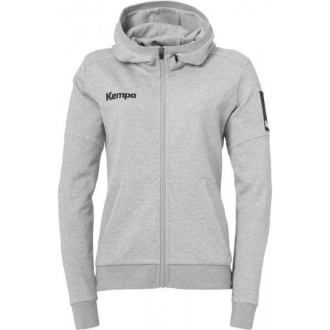 Kempa Status Hood Jacket Dames - sportvest - grijs