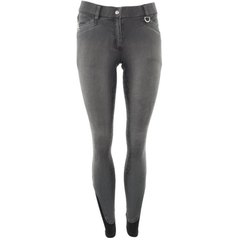 BR Rijbroek Mette siliconen zitvlak - maat 34 - grey denim