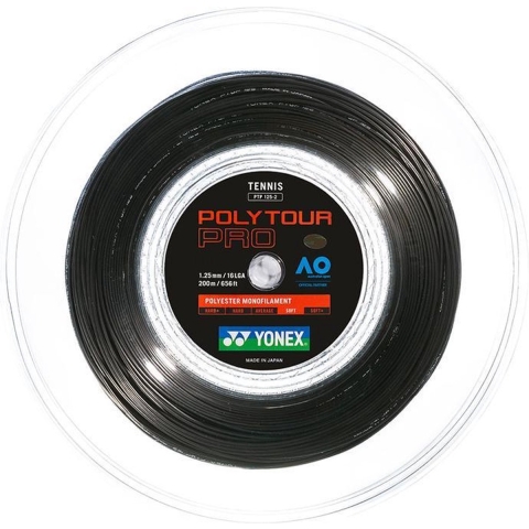 Yonex Polytour Pro 1.25 - Tennissnaar - Polyester - Rol 200M - Graphite