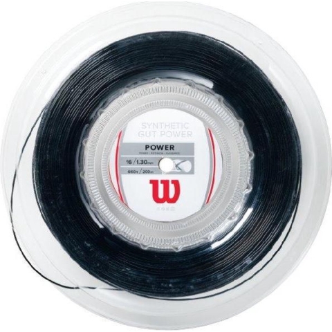 Wilson SYNTHETIC GUT POWER 16 BK 200M REEL Snaren