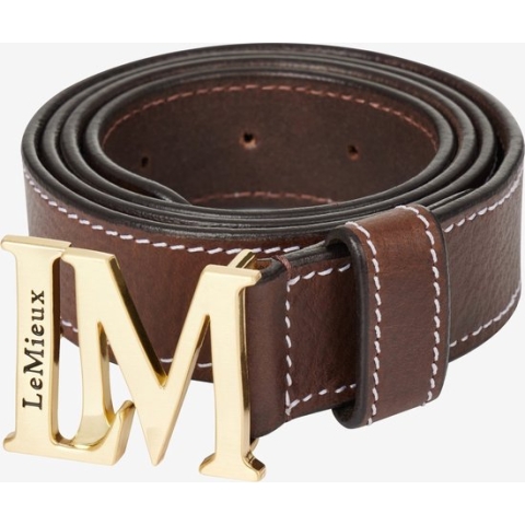Le Mieux Monogram Belt - Brown - Maat M