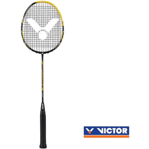 Victor Ultramate 9 badmintonracket - snel - zwart / geel