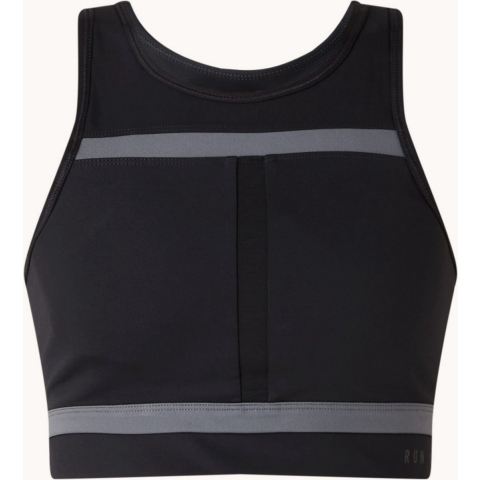 Nike Voorgevormde sport bh met medium support en uitneembare vulling - Zwart - Maat XS