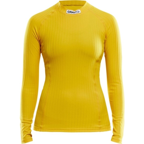 Craft Progress Baselayer Shirt Lange Mouw Dames - Geel | Maat: M