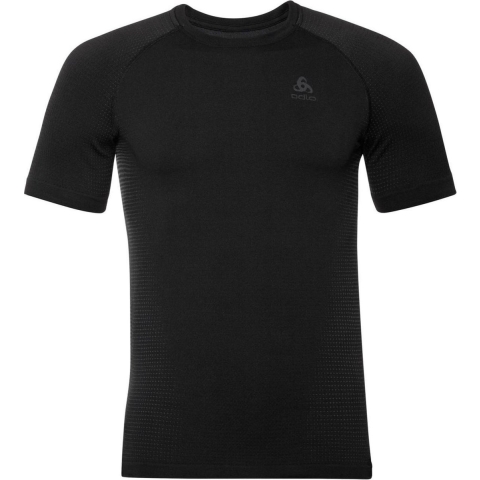 Odlo Top Crew Neck Performance Warm Ec Korte Mouwen Basislaag Zwart L Man