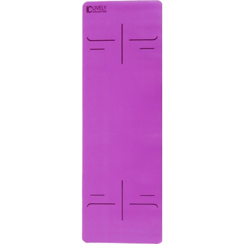 PU yogamat - ashtanga mat - pro grip - 183 cm x 81 cm x 4mm - yoga mat - paars