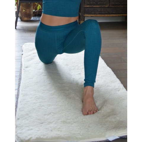 Pierre Sports - Yoga Mat Cover - Extra Dik Wol - Wollen Meditatiemat Cover - Duurzaam Yogamatbescherming - Merinowol en Recycled Katoen - 183×65 cm