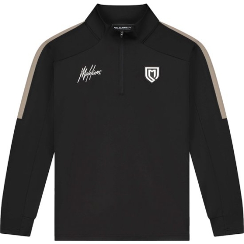Malelions sport fielder quarterzip in de kleur zwart.