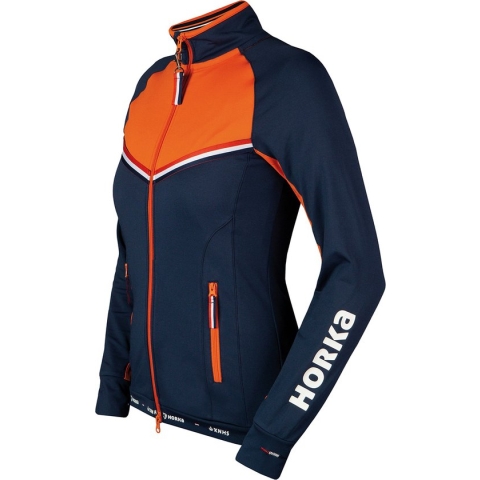Knhs Vest Meisjes Donkerblauw-oranje - 128