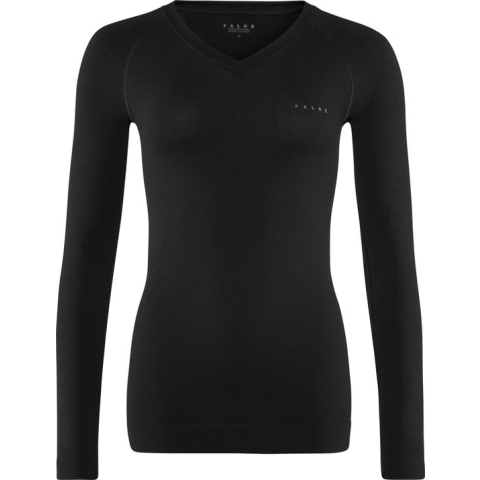 FALKE Wool Tech Light Shirt Lange Mouw Dames 33463 - Zwart 3000 black Dames - L