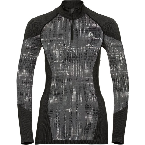ODLO Blackcomp LS Half-Zip Dames - Zwart - maat L