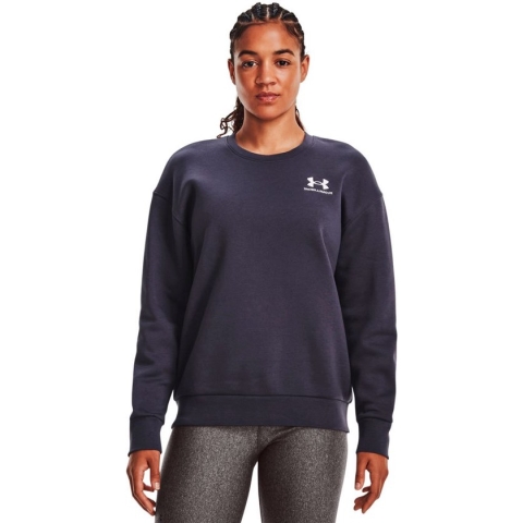 Under Armour Essential Fleece Crew Sweatshirt Paars S Vrouw