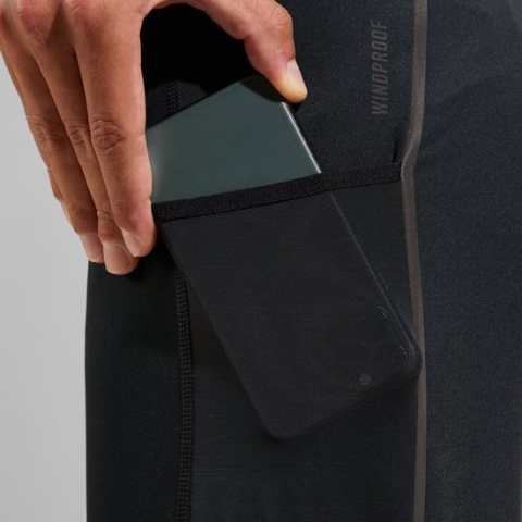 Odlo Tights Zeroweight Warm Reflective - kleur: Zwart maat: XL