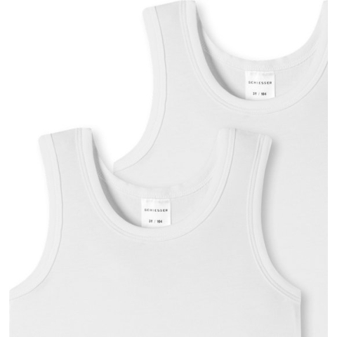 Schiesser Jongens onderhemd 6 pack Kids Boys 95/5 Organic Cotton