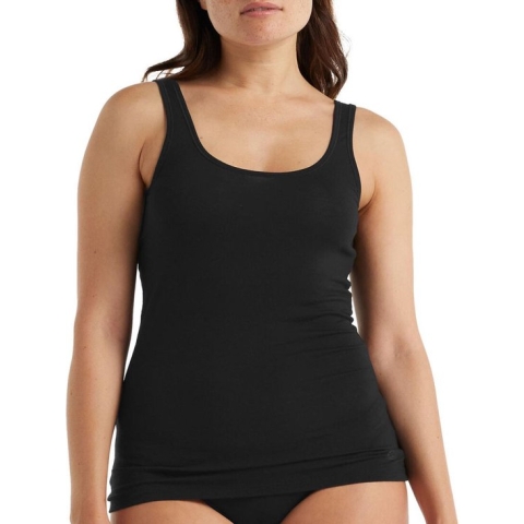 Icebreaker Siren Tank Dames Thermoshirt - Black - S