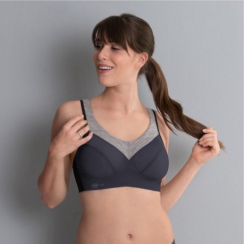 Anita Active PanAlp Wool Sport Bh 5555 472 Antraciet/Melange - maat EU 85F / FR 100F