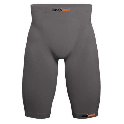 Knapman Zoned Compression Short 25% Grijs | Compressiebroek (Slidingbroek) voor Heren | Maat M
