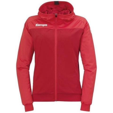 Kempa Prime Multi Jacket Dames Chili Rood-Rood Maat 2XL