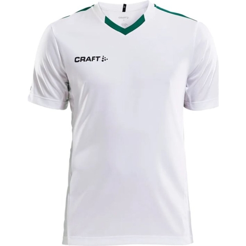 Craft Progress Contrast Shirt Korte Mouw Heren - Wit / Groen | Maat: XL