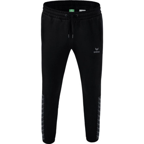 Erima Essential Team Sweatbroek Heren - Zwart / Slate Grey | Maat: M