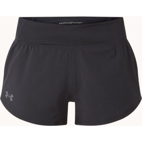 Under Armour High waist loose fit trainingsshorts met mesh - Zwart - Maat M