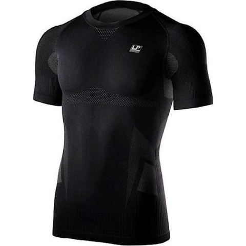 LP EmbioZ Schouder Compressie Top SS - thermoshirts - zwart - Mannen