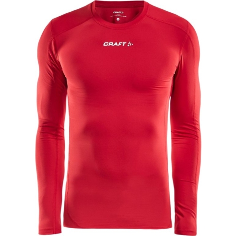 Craft Pro Control Compression Shirt Lange Mouw - Rood | Maat: S