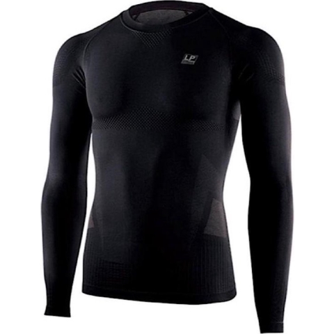 LP EmbioZ Schouder Compressie Top LS - thermoshirts - zwart - Mannen