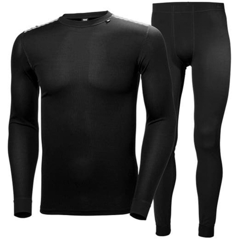 Helly Hansen Comfort Dry baselayer set  Sportshirt performance - Maat XL  - Mannen - zwart