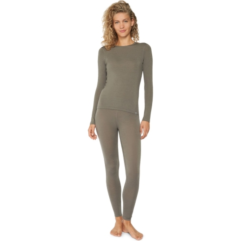 DANISH ENDURANCE Thermo Ondergoed set voor Dames - van Merino Wol - Ademend - Grijs- M