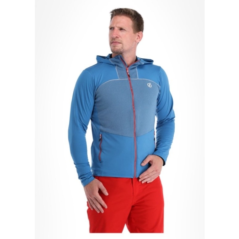 Dare2B Heren Revive II Core Stretch Hoodie Vallarta Blue Maat M
