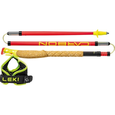 Leki Ultratrail FX.One - Bright red-black-neonyellow - Maat Unisex_110CM