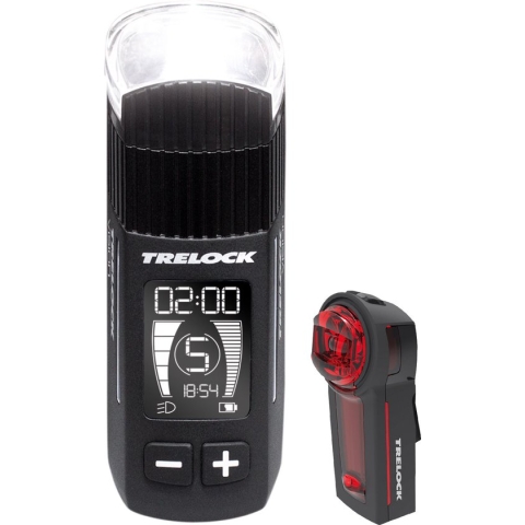 Trelock Ls 760 I-go Vision+ls 740 Vector Licht Set Zwart 760 / 740 Lumens