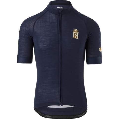 AGU Solid Merino Fietsshirt SIX6 Heren - Blauw - XXL