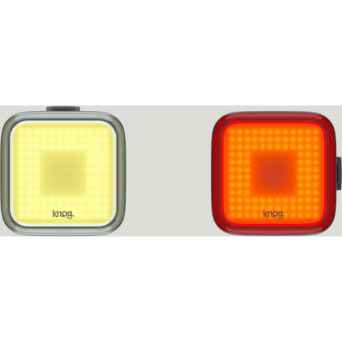 Knog Verlichtingsset Blinder Square Oplaadbaar Led Zwart