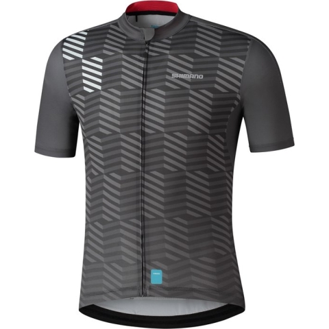 Shimano Fietsshirt korte mouwen Heren Grijs  - Aerolite DARK GREY - M