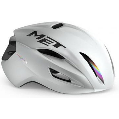 MET Manta MIPS Fietshelm - Maat L - White Holographic Glossy
