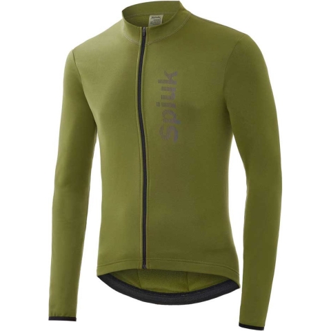 SPIUK Anatomic Lange Mouwen Fietsshirt Heren - Khaki - XL