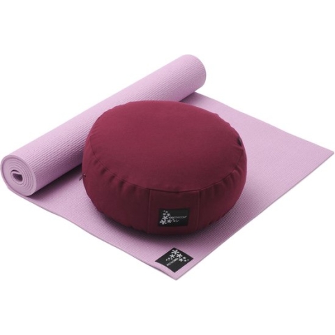 Yoga-Set Starter Edition - Meditatie (Yoga mat + meditatiekussen) rose Fitnessmat YOGISTAR