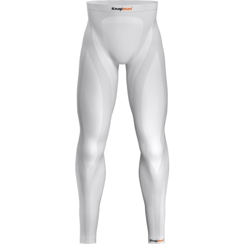 Knapman Zoned Compression Long Pants 45% Wit | Compressie Legging voor Heren | Maat L