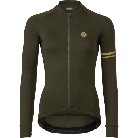 AGU Solid Fietsshirt Lange Mouwen Performance Dames - Green - M