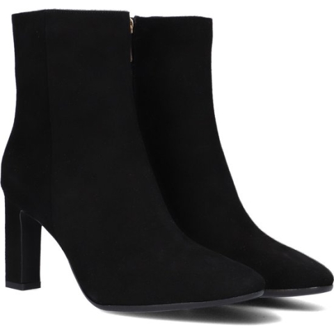 Notre-V 11236 Enkellaarsjes - Enkelboots met rits - Dames - Zwart - Maat 37