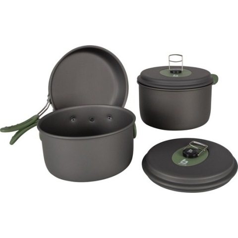 Bo-Camp Pannenset - Explorer - 3-Delig - Hard anodized