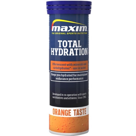 Maxim Total Hydraterende Drank 12 Eenheden Oranje Tabletten Doos Oranje